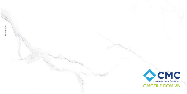 Gạch ốp màu trắng nguyên bản họa tiết dòng chảy LD 36126
