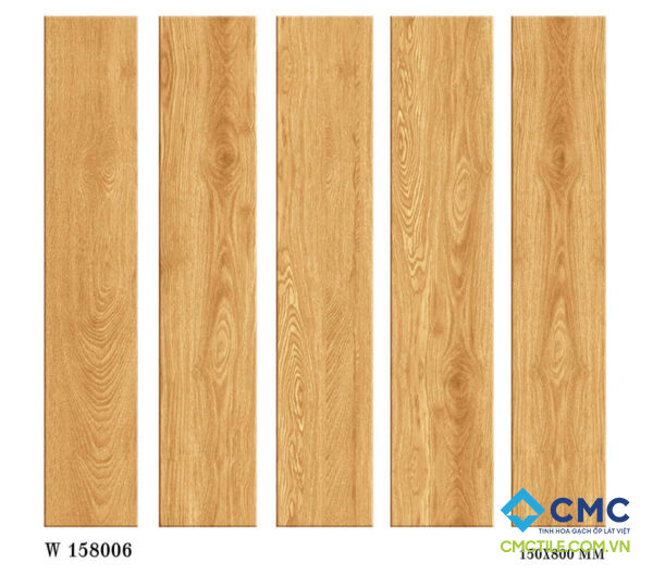 Gạch thanh gỗ CMC màu vàng kem W 158006