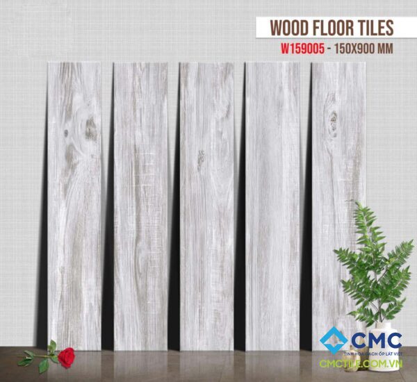 Gạch thanh gỗ CMC màu xám trắng W 159005