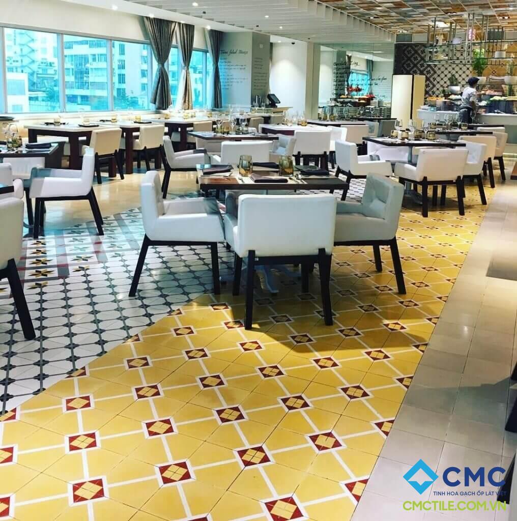 Ứng dụng gạch bông trong thương mại